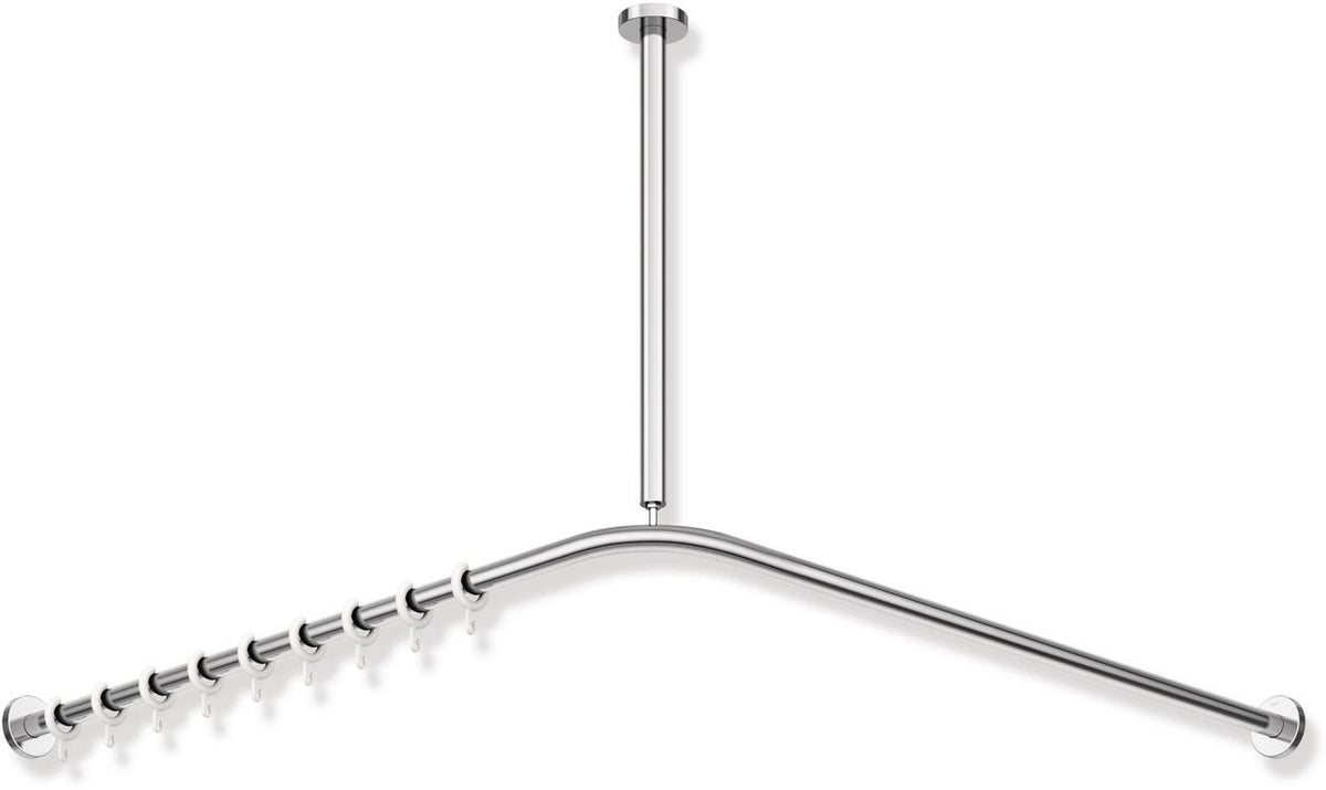 HEWI Deckenabhängung System 900, 1500 mm, Edelstahl verchromt, kürzbar
