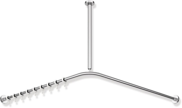 HEWI Deckenabhängung System 900, 1500 mm, Edelstahl verchromt, kürzbar