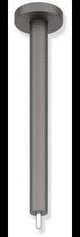 HEWI Deckenabhängung System 900, 400 mm, Edelstahl schwarz tiefmatt, kürzbar