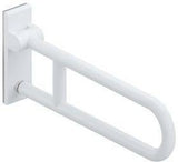 HEWI Mobiler Stützklappgriff Serie 801, 700 mm, senfgelb – Wandmontage, 150 kg, klappbar
