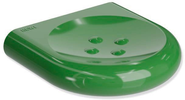 HEWI Seifenablage Serie 477, groß, mit Noppen, senfgelb, 120 mm, diebstahlgeschützt