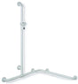 HEWI Dusch- und Wannenhandlauf Serie 801 senfgelb, 1100 mm, mit verschiebbarer Brausehalterstange