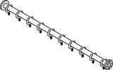 HEWI Vorhangstange Serie 801, 1000 mm, koralle, mit Duschvorhangringen, barrierefrei