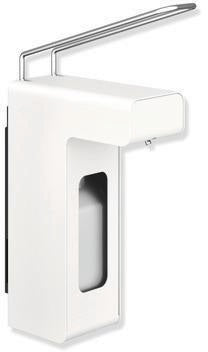 HEWI Desinfektions- und Seifenspender System 900, 500 ml, signalweiß, abschließbar, autoklavierbar