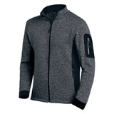 FHB Strick-Fleecejacke CHRISTOPH Herren grau/schwarz – Leichte Kälteschutzjacke Gr. M