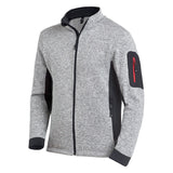 FHB Strick-Fleecejacke CHRISTOPH Herren grau/schwarz – Leichte Kälteschutzjacke Gr. M