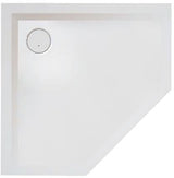 HOESCH Muna Fünfeck-Duschwanne 900x900x30 SoliquePRO mit Antirutsch, Weiß
