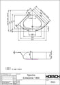 HOESCH Spectra Eckbadewanne 1400 mm Weiß – Acryl, 2-Sitzer, ohne Schürze