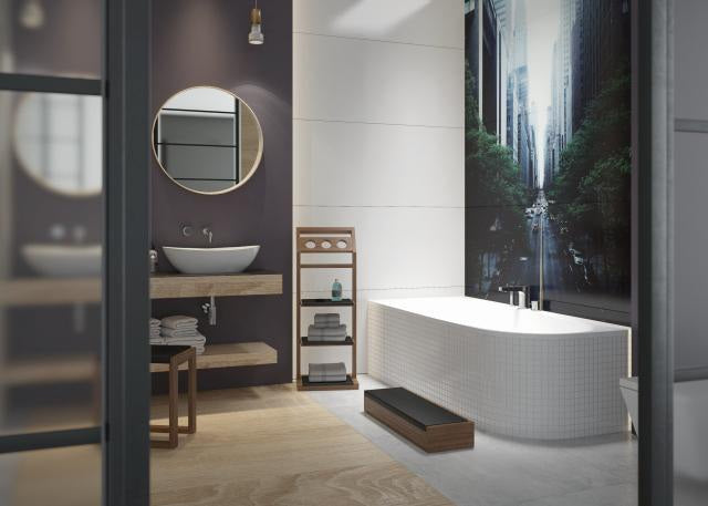 HOESCH iSensi Eckbadewanne 1600x750 rechts Weiß – Acrylwanne mit Wärmespeicherung