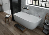 HOESCH iSensi Eckbadewanne 1600x750 Monolith links mit Überlaufbefüllung Chrom