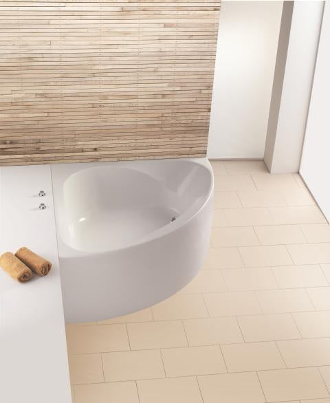 HOESCH Spectra Eckbadewanne 1400 mm Weiß – Acryl, 2-Sitzer, ohne Schürze