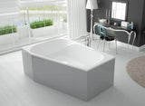 HOESCH SPECTRA Raumsparbadewanne 1800 x 1200 mm links weiß Acryl