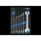 KING TONY Profi-Werkzeuge - Maulschlüssel-Set, metrisch, EVAWAVE - 12 tlg. 91112MRE