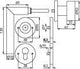 TECWERK Rosettengarnitur NW-401-1 Edelstahl U-Form PZ DIN L/R – fest/drehbar, Profilstift