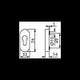 TECWERK Ovalrosette NW-120/6-S Edelstahl 60 matt PZ Schieberosette 30x70 mm