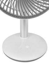 GUTFELS Akku-Tischventilator VENTI 3010 R – 4.000 mAh, 12h Laufzeit, Ø 15 cm, weiß
