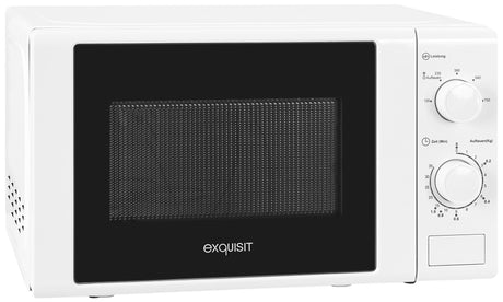 EXQUISIT Mikrowelle MW 900-030 700 W weiß 20 l freistehend mit 5 Stufen und Timer