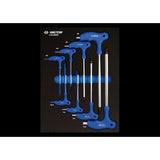 KING TONY Profi-Werkzeuge - L-Griff 6-Kantschlüssel-Set, EVAWAVE - 8 tlg. 922108MRE