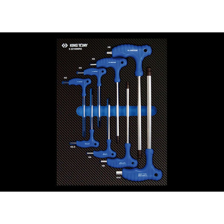 KING TONY Profi-Werkzeuge - L-Griff 6-Kantschlüssel-Set, EVAWAVE - 8 tlg. 922108MRE