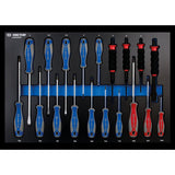 KING TONY Profi-Werkzeuge - Schraubendreher-Kombiset - 16 tlg. 990319PRE