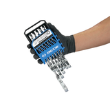 KING TONY Profi-Werkzeuge - Ratschen-Ring-Maulschlüssel, metrisch, im Etui - 12 tlg. 13012MRS01