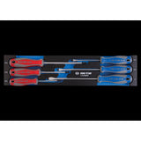 KING TONY Profi-Werkzeuge - Schraubendreher in EVAWAVE Schaumstoff-Einlage - 6 tlg. 930106MRE