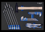 KING TONY Profi-Werkzeuge - Kombischlüssel, Inbus, Hammer und Gripzangen-Set, EVAWAVE - 26 tlg. 990226MRE