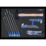 KING TONY Profi-Werkzeuge - Kombischlüssel, Inbus, Hammer und Gripzangen-Set, EVAWAVE - 26 tlg. 990226MRE