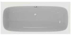 Ideal Standard i.life Duo-Badewanne 1900x900x450 mm Weiß – 2-Sitzer mit Mittelablauf
