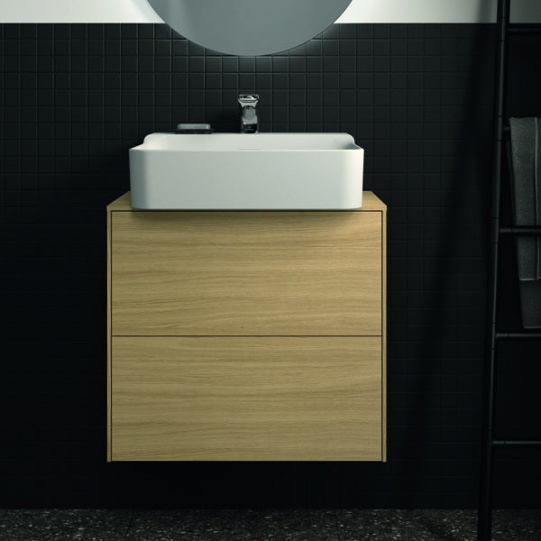 Ideal Standard Conca WT-Unterschrank 602 mm, 2 Auszüge, Push-Open & Softclose, Anthrazit