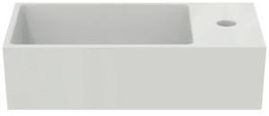 Ideal Standard Handwaschbecken Extra 450x250x150mm, 1 Hahnloch rechts, mit Überlauf, geschliffen, Weiß
