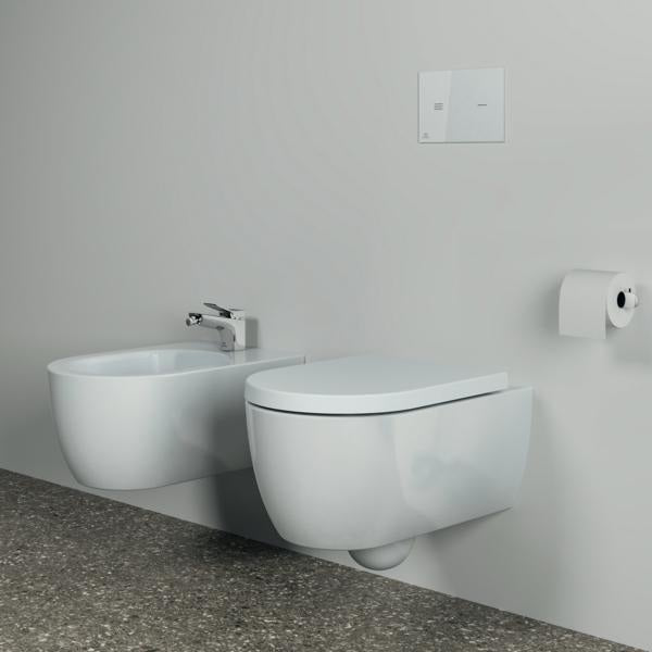 Ideal Standard Papierrollenhalter Conca, rund, Brushed Gold, Messing, verdeckte Befestigung