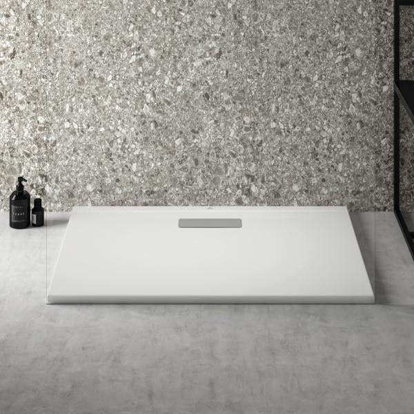 Ideal Standard Ultra Flat New Rechteck-Brausewanne 1000x700x25 mm Weiß – Bodenebener Einbau