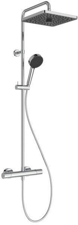 IDEAL STANDARD Duschsystem Ceratherm T25+ mit Thermostat, Kopf- und Handbrause, Chrom