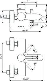 Ideal Standard Connect E Waschtisch/Möbel-Paket 600 mm Weiß/Walnuss Dunkel – 2 Auszüge, Softclose