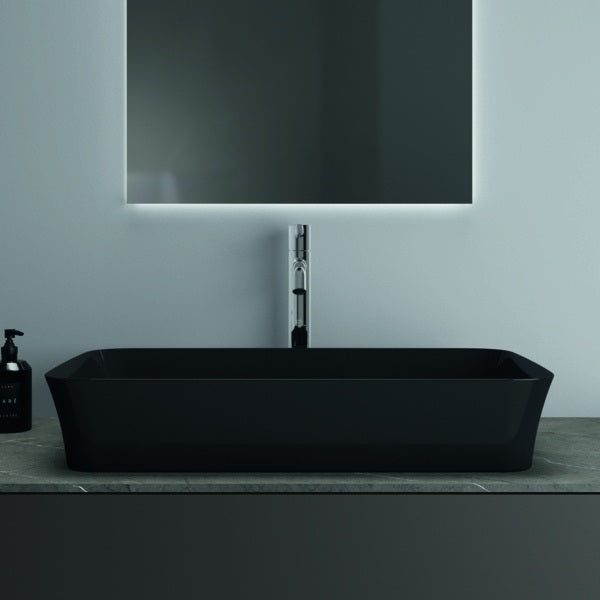 IDEAL STANDARD Ipalyss Schale 650x400x120 mm Seidenweiß – Aufsatzwaschtisch ohne Hahnloch & Überlauf