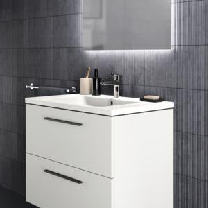 Ideal Standard i.life B Möbelwaschtisch 810 mm, 1 Hahnloch, mit Überlauf, Weiß