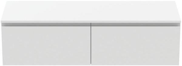 Ideal Standard Finesse Waschtischunterschrank 1402 mm mit 2 Softclose-Auszügen in Greige matt