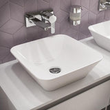 Ideal Standard Connect Air Aufsatzwaschtisch 400x400x135 mm Weiß, quadratisch, ohne Hahnloch & Überlauf