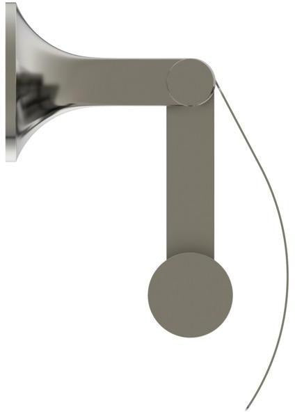 Ideal Standard La Dolce Vita Papierrollenhalter mit Deckel, Edelstahl-Optik, Wandmontage