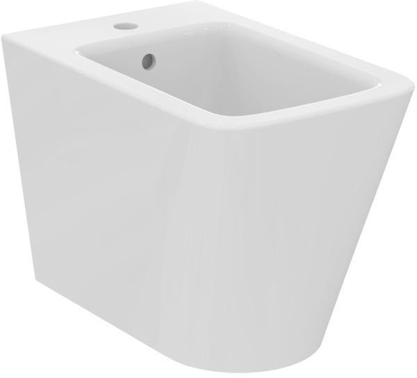 Ideal Standard Stand-Bidet Blend Cube 355x560x400 mm Weiß mit 1 Hahnloch