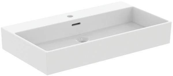 Ideal Standard Extra Aufsatzwaschtisch 815 mm, 1 Hahnloch, mit Überlauf, geschliffen Weiß