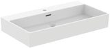 Ideal Standard Extra Aufsatzwaschtisch 815 mm, 1 Hahnloch, mit Überlauf, geschliffen Weiß