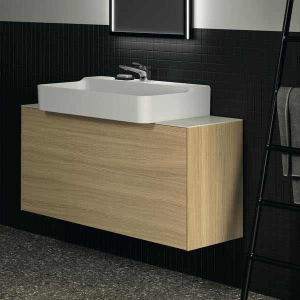 Ideal Standard Conca WT-Unterschrank 1200 mm, 1 Auszug, Eiche geflammt, Push-Open, wandhängend