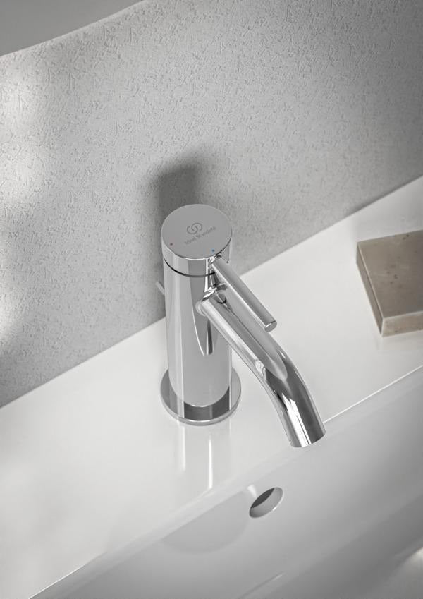 Ideal Standard Ceraline Nuovo Waschtischarmatur H85 mit Ablaufgarnitur und BlueStart in Chrom