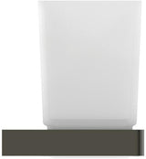 Ideal Standard Zahnputzbecher Conca Cube eckig Brushed Gold – Wandhängend, Glas, Messing