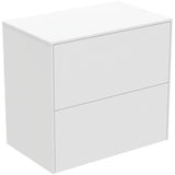 Ideal Standard Conca Waschtischunterschrank 602 mm, 2 Auszüge, Weiß matt, Push-Open