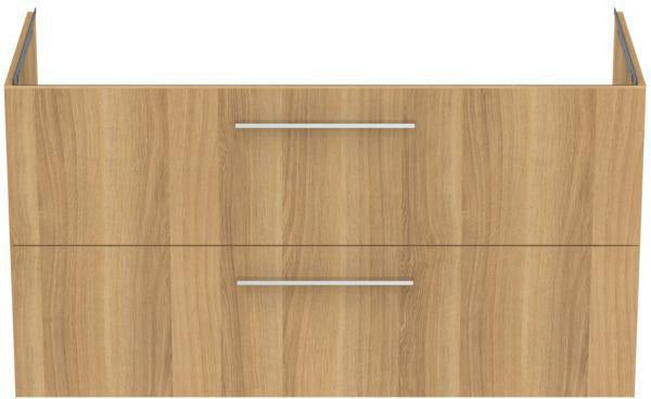 Ideal Standard i.life B Möbelwaschtischunterschrank 1200 mm, 2 Auszüge, Weiß matt, Siphon links