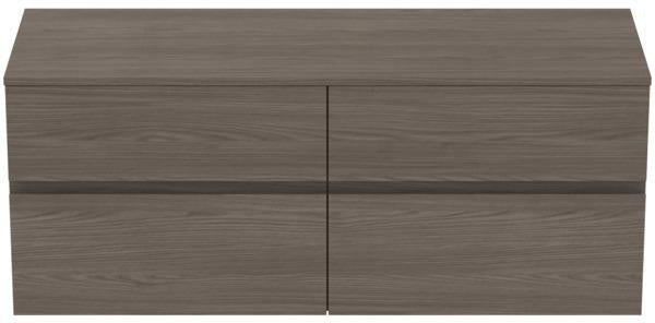IDEAL STANDARD Finesse Waschtischunterschrank 1402 mm, 4 Auszüge, Greige matt