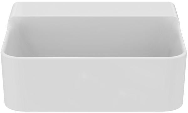 Ideal Standard Handwaschbecken Conca 400x350x145 mm Weiß – ohne Hahnloch und Überlauf
